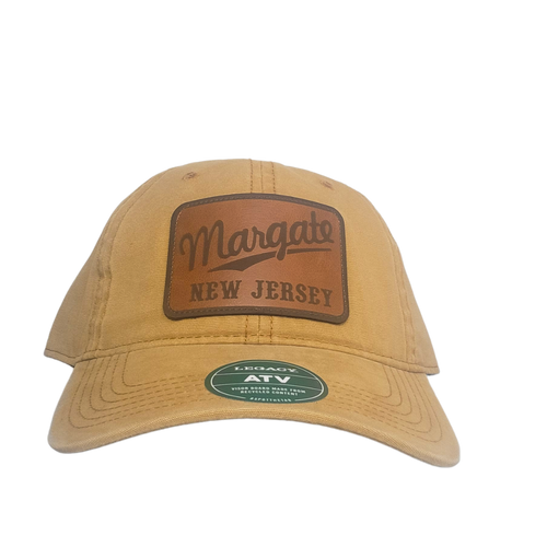 Margate Vintage Leather Patch Hat