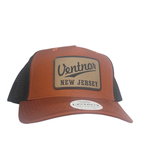 Ventnor Vintage Leather Patch Hat